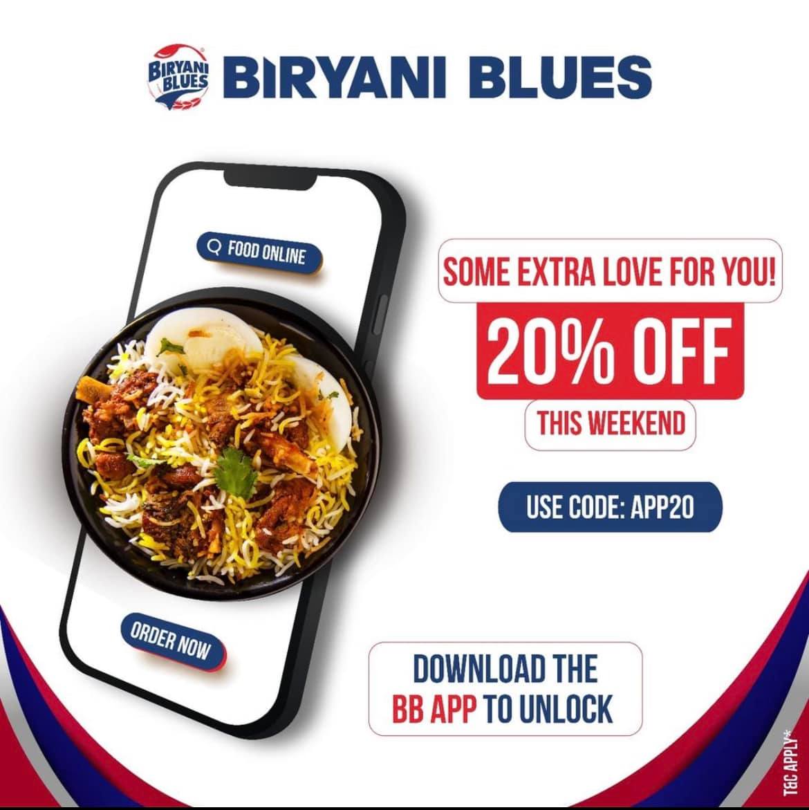 Biryani Blues Dwarka Discounts
