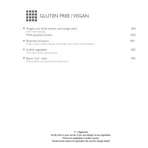 The qube menu vegan