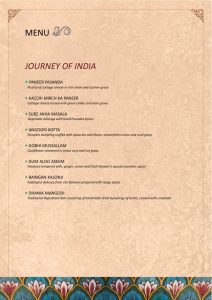 dilli 32 menu india